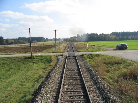Bahnbergang zwischen Denklingen und Kinsau