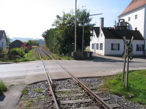 Bahnhbergang in Mittelneufnach