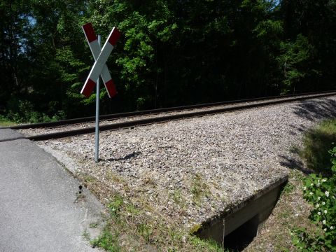 Bahnübergang Umgehungskurve Schwarzach