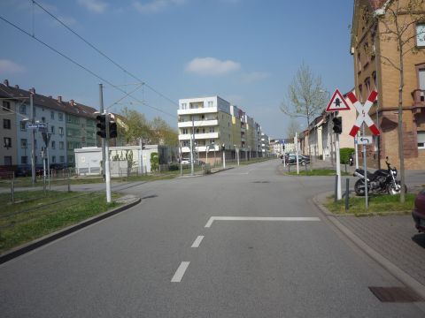 Zufahrt nach Sandhofen